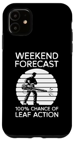 Hülle für iPhone 11 Weekend Forecast Laubbläser Herbst von Lustiges Designs Ideen Laubbläser Herbst