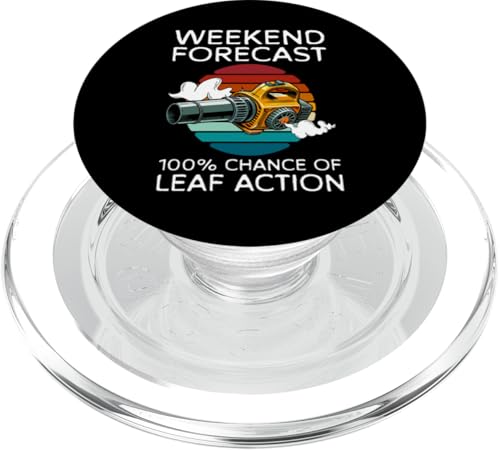 Weekend Forecast Laubbläser Herbst PopSockets PopGrip für MagSafe von Lustiges Designs Ideen Laubbläser Herbst