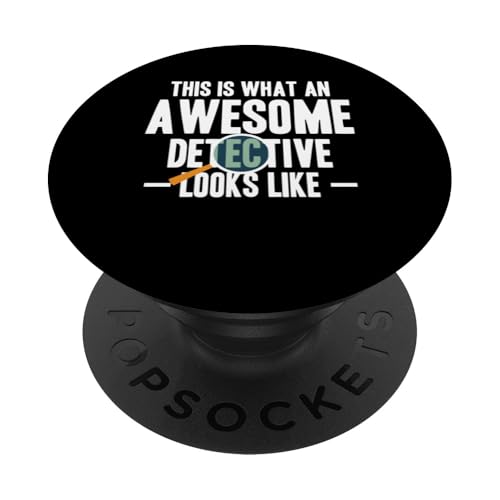 This Is What An Awesome Detective Looks Like PopSockets Klebender PopGrip von Lustiges Detekiv Designs Ermittler