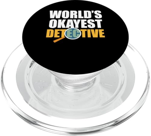 Worlds Okayest Detective Investigator PopSockets PopGrip für MagSafe von Lustiges Detekiv Designs Ermittler