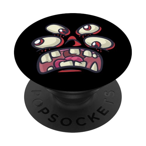 Lustiges Halloween-Kostüm mit großem Augen-Monstergesicht PopSockets mit austauschbarem PopGrip von Lustiges Halloween-Kostüm mit großem