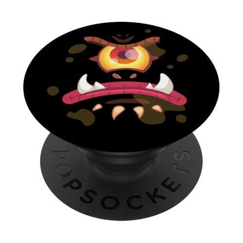 Lustiges Halloween-Kostüm mit großem Augen-Monstergesicht PopSockets mit austauschbarem PopGrip von Lustiges Halloween-Kostüm mit großem