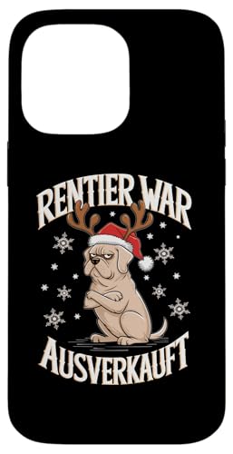 Hülle für iPhone 14 Pro Max Rentier war ausverkauft Labrador Retriever Hund Weihnachten von Lustiges Weihnachts T Shirt Weihnachtsshirt Lustig