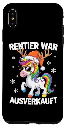 Hülle für iPhone XS Max Lustiges Weihnachten T-Shirt Einhorn Rentier war ausverkauft von Lustiges Weihnachts T Shirt Weihnachtsshirt Lustig