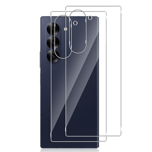 Lutree für Panzerglas für Samsung Galaxy Z Fold 6 5G Rückseite Schutzfolie, 2 Stück 9H Härte HD Panzerfolie Hinten Displayschutz, Anti- Kratzer Schutzglas Rückseitenfolie für Z Fold6 5G von Lutree