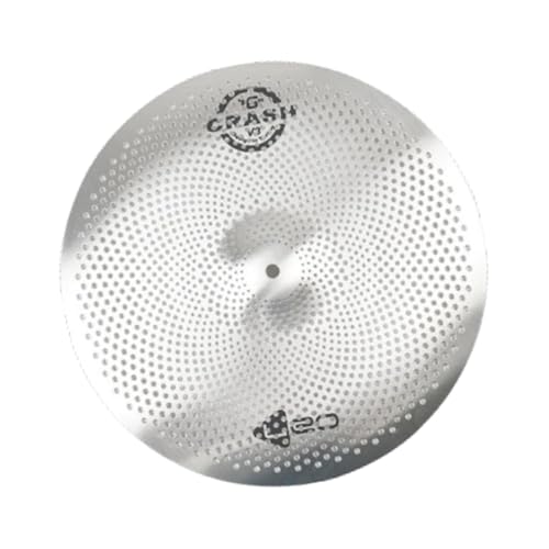 Luwecf Leises Becken für Drummer Übungen, Zubehör für Schlagzeug Set, Übungsbecken für Anfänger, 18inch von Luwecf