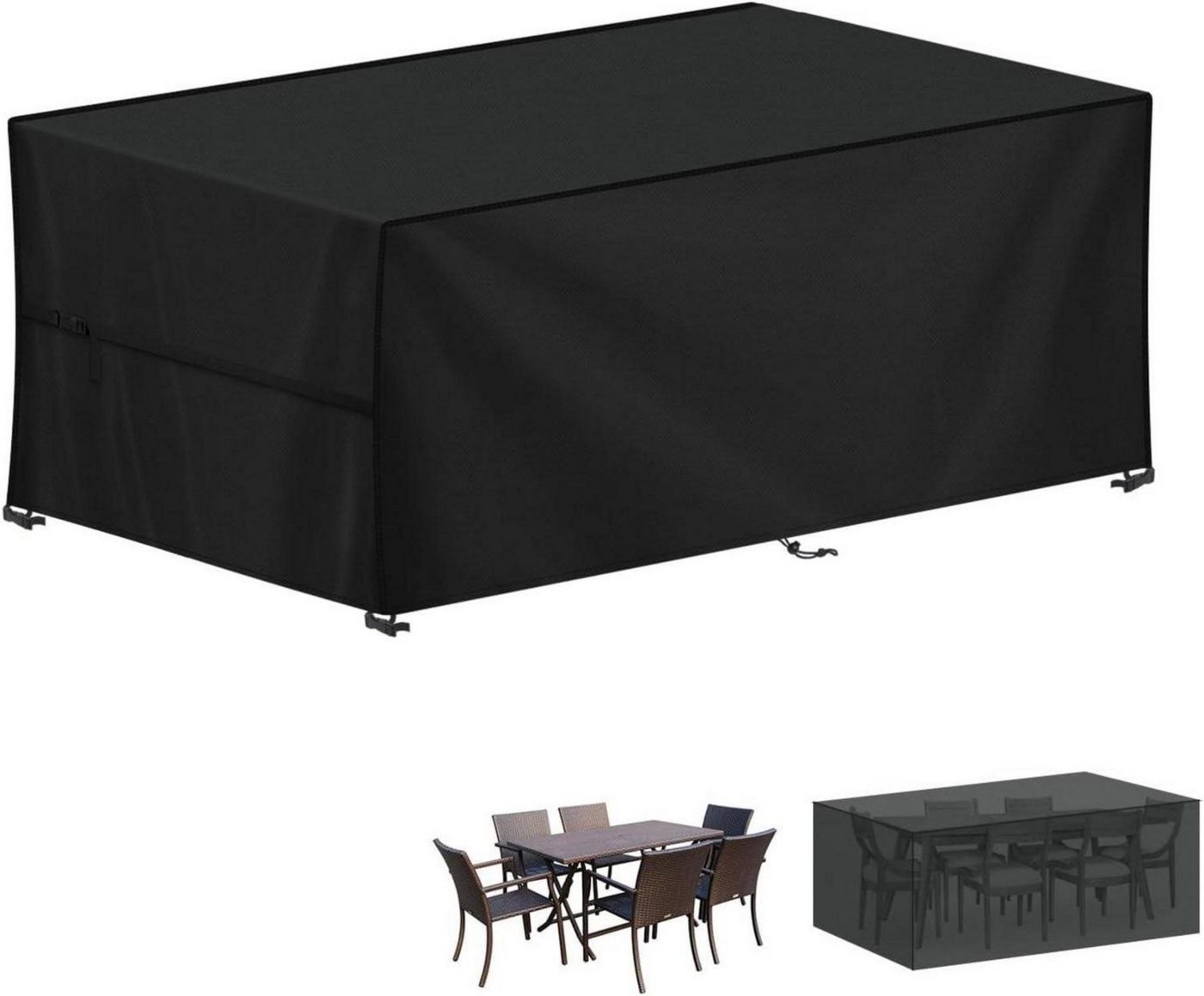 LuxusKollektion Abdeckhaube Abdeckung für Gartentisch 200x80x70cm wasserdichte Schutzhülle 420D von LuxusKollektion