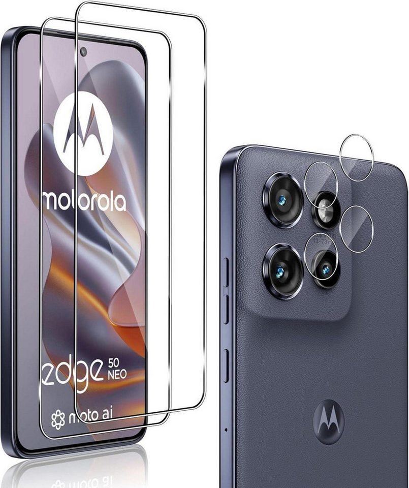 LuxusKollektion Displayschutzglas Panzerglas für Motorola Moto Edge 50 Neo, Schutzfolie von LuxusKollektion