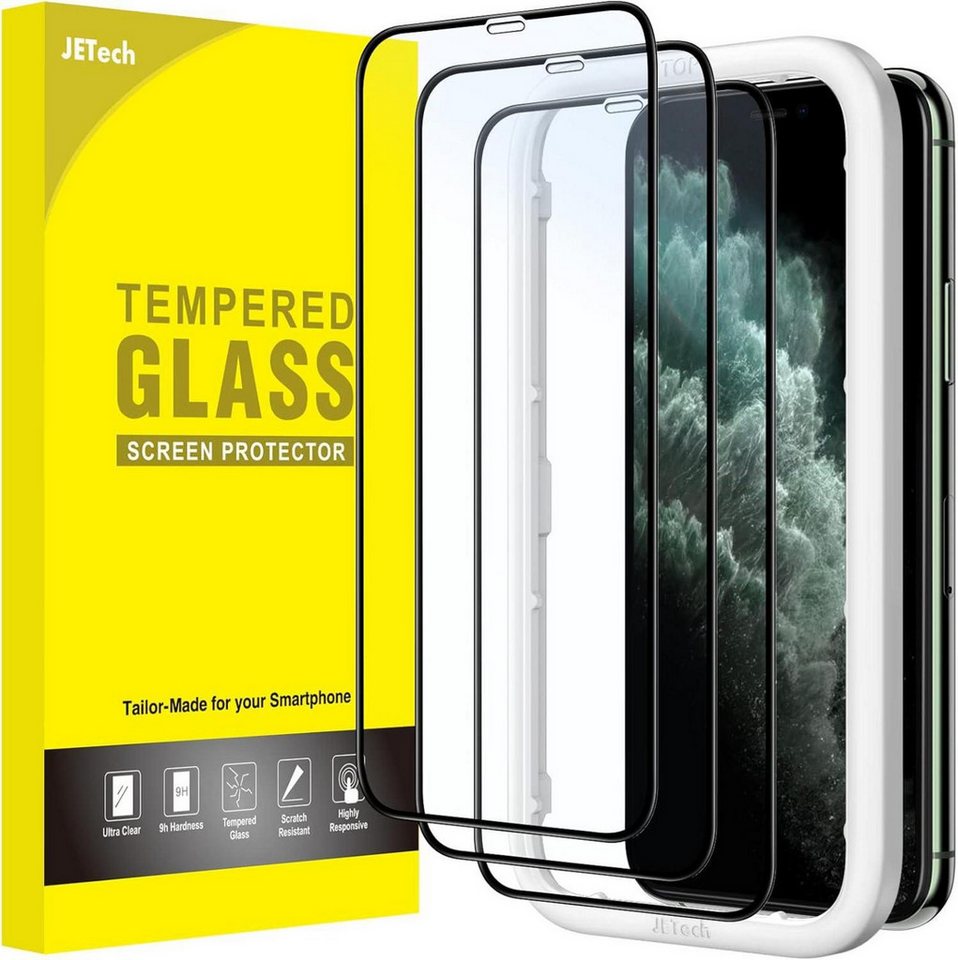 LuxusKollektion Displayschutzglas Schutzfolie für iPhone 11 Pro/X/XS 5,8 Zoll, Full Screen, HD Klar, 3 von LuxusKollektion