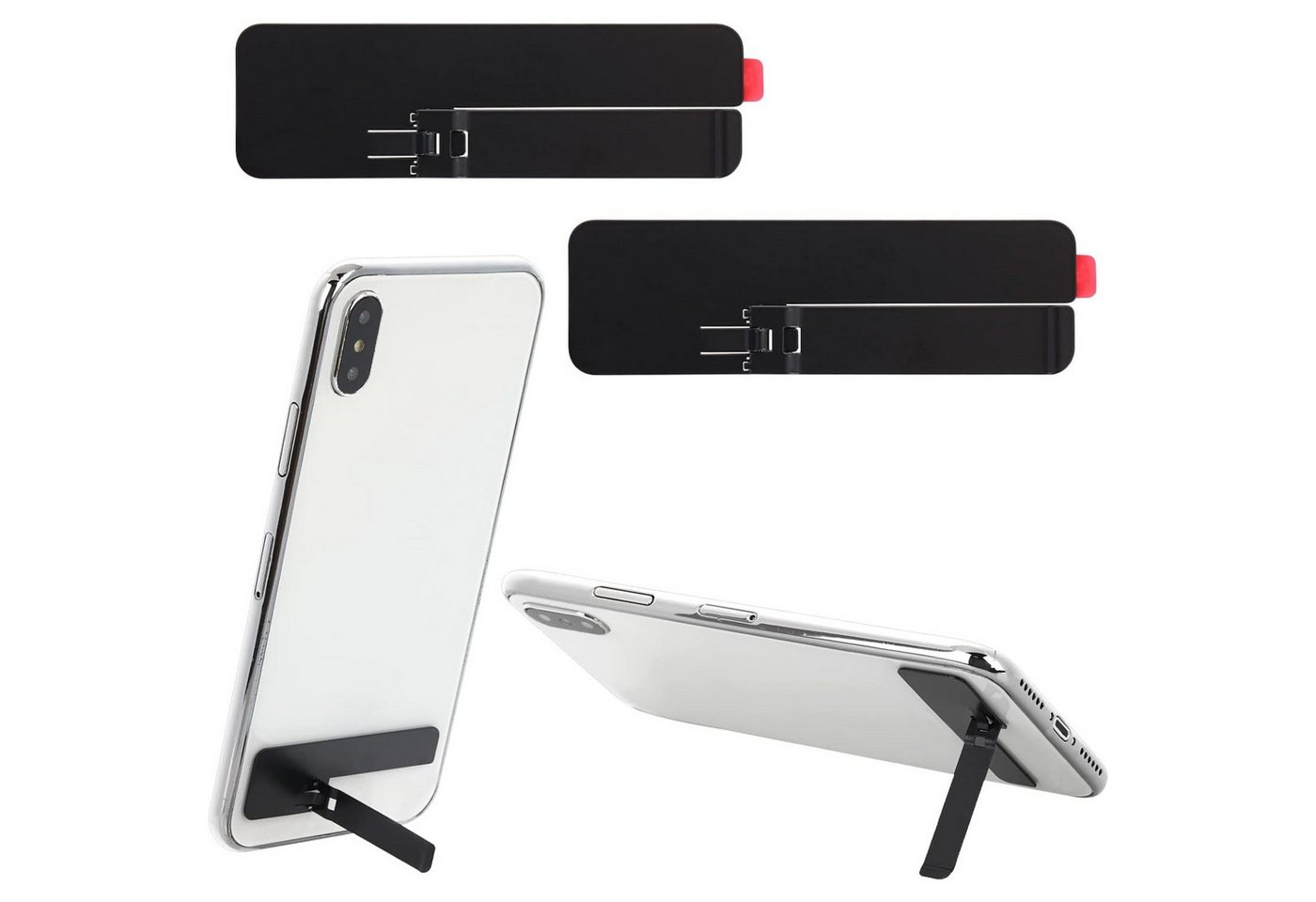LuxusKollektion Handyhülle 2er Pack Ultradünner Handy Kickstand Metall Unsichtbar Einstellbar LuxusKollektion Handyhülle 2er Pack Ultradünner Handy Kickstand Metall Unsichtbar Einstellbar von LuxusKollektion