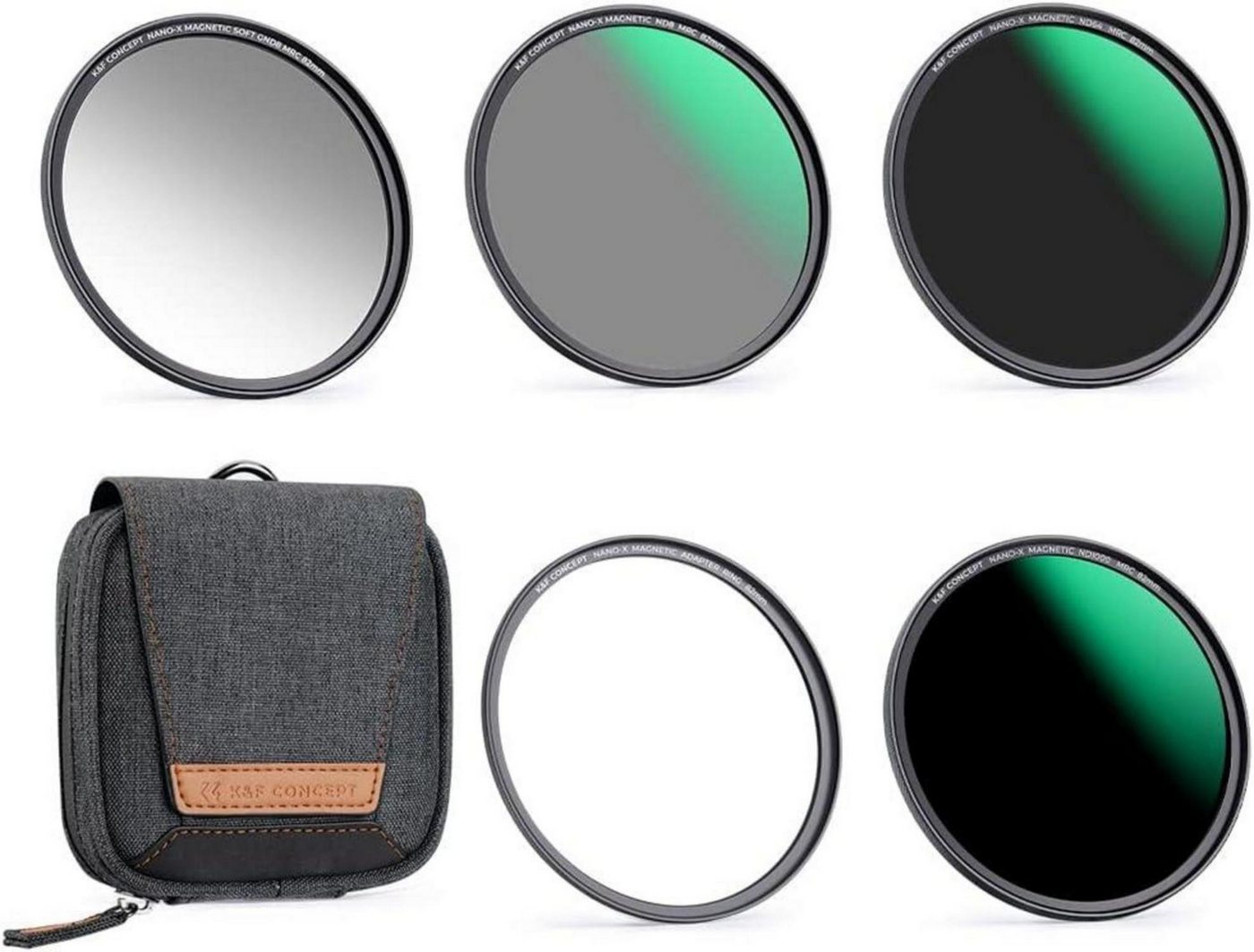 LuxusKollektion Magnetic Filter Set Nano X-Serie 40,5mm GND8 ND8 ND64 ND1000 Foto-Filter-Sets von LuxusKollektion