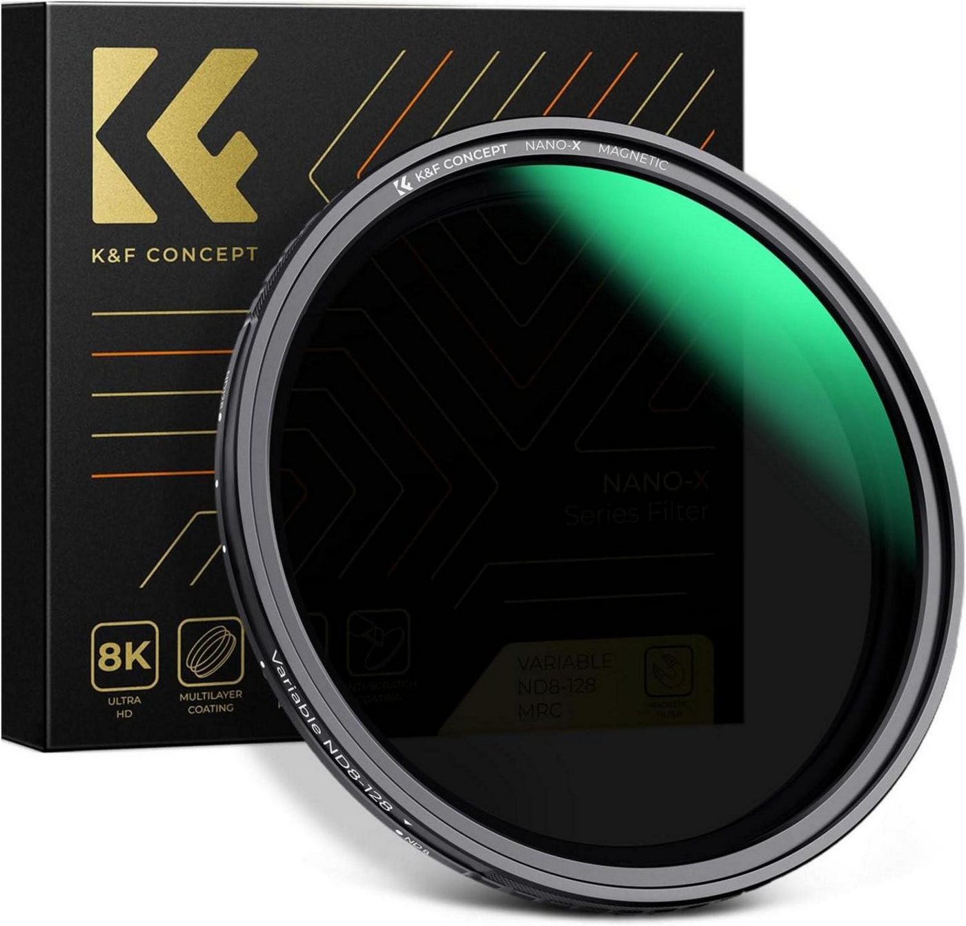 LuxusKollektion Magnetischer Nano-X ND Filter 67mm ND8-128 Var. Graufilter Graufilter von LuxusKollektion