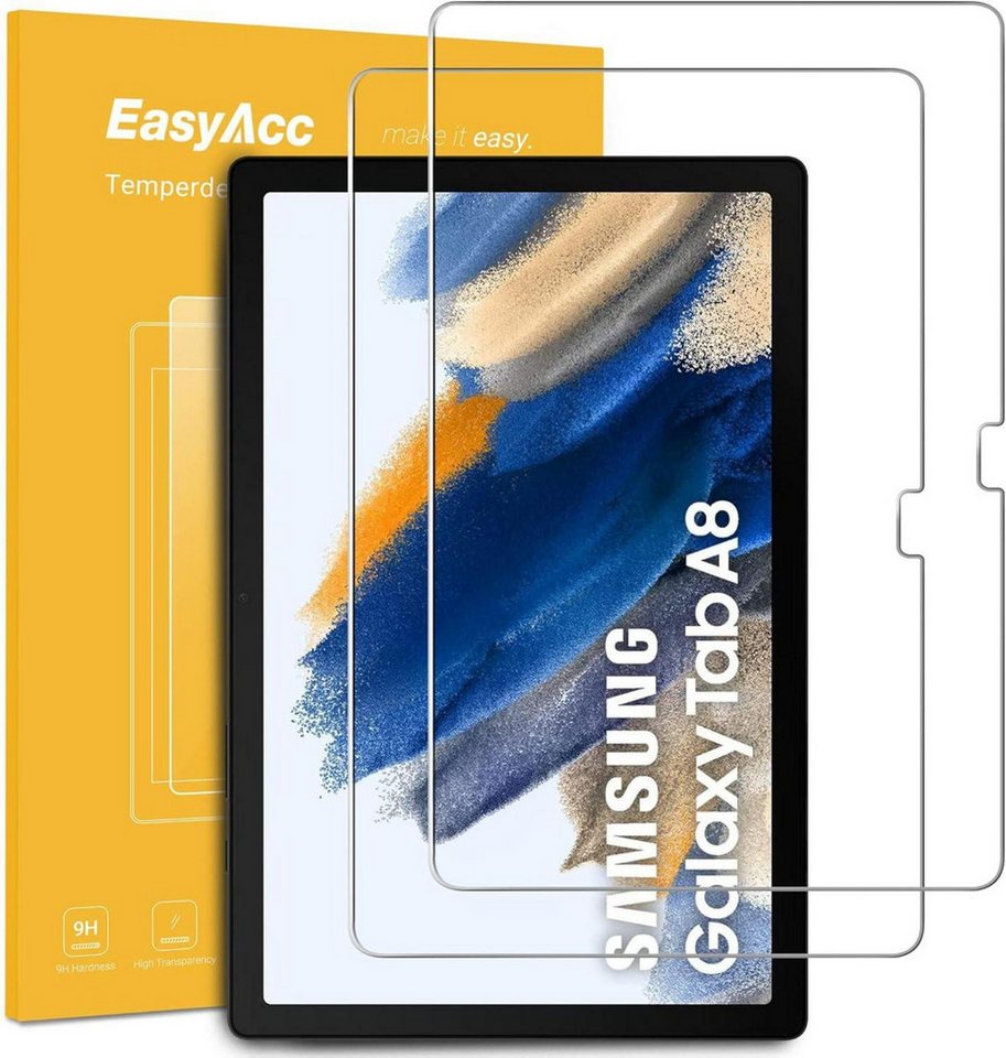 LuxusKollektion Tablet-Hülle 2er Set Schutzfolie Samsung Galaxy Tab A8 10.5 Zoll 2021 Glas von LuxusKollektion