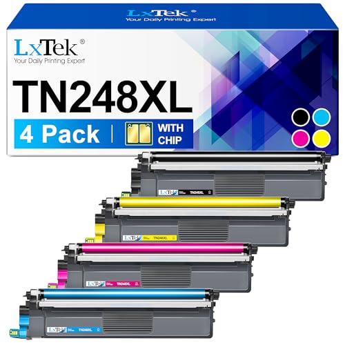 LxTek TN248XL TN248 Toner Kompatible Brother Patrone TN 248XL TN248 TN248XL für Brother HL-L3240CDW MFC-L3760CDW DCP-L3560CDW MFC-L8390CDW DCP-L8240CDWE HL-L8240CDW (4-Pack) von LxTek