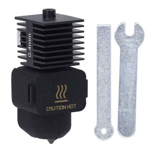 Lybunair Hochtemperatur A1 Mini/A1 Hotend Druckkopf Hot End Kit, Abnehmbarer 0,4 mm Extruder Ersatz aus Gehärtetem Stahl für Zubehör für Labor 3D Drucker (0,4 mm) von Lybunair