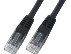 M-CAB 3169 Netzwerkkabel 0,5 m Cat6 U/UTP (UTP) schwarz – Netzwerkkabel (0,5 m, Cat6, U/UTP (UTP), RJ-45, RJ-45, schwarz) von M-CAB