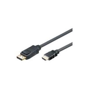 M-CAB - Adapterkabel - DisplayPort m�nnlich zu HDMI m�nnlich - 2 m - Schwarz von M-CAB
