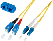 M-CAB LWL - Netzwerkkabel - SC Single-Modus (M) zu LC Single-Modus (M) - 20 m - 2 mm - Glasfaser - 9/125 Mikrometer - OS2 - halogenfrei - Gelb von M-CAB