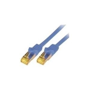 M-CAB RAW - Netzwerkkabel - RJ-45 (M) zu RJ-45 (M) - 3 m - SFTP, PiMF -Cat.7 Rohkabel - halogenfrei, geformt, ohne Haken - Blau von M-CAB