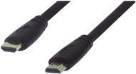 M-CAB UltraFlex - HDMI-Kabel mit Ethernet - HDMI m�nnlich zu HDMI m�nnlich - 12.5 m - Schwarz - rund, 4K Unterst�tzung von M-CAB