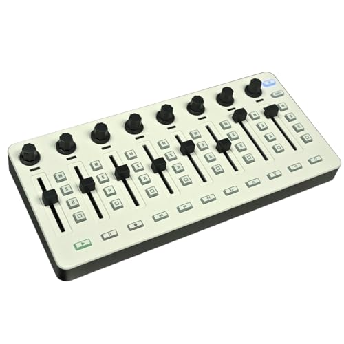 M-Vave SMC-Mixer – Kabelloser Bluetooth-MIDI-Controller/Mixer mit 8 Encodern, Batterie- und USB-betrieben von M-Vave