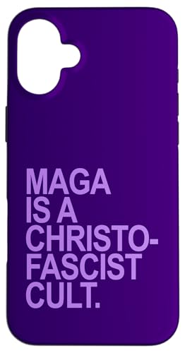 Hülle für iPhone 16 Plus Maga ist ein christofaschistischer Kult (Lavendel) von MAGA IS A FASCIST CULT