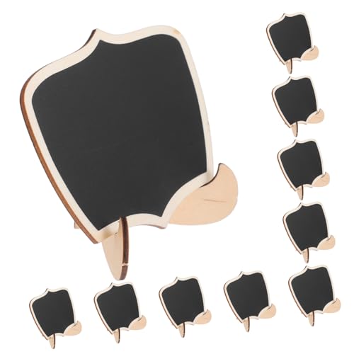 MAGICLULU 10st Kleine Holztafel Kleine Schilder Zur Lebensmittelpräsentation Wurstzubehör Mini-tafel Essensschild Kreidetafel Schild Etiketten Für Essensbuffets Tischschilder Hochzeitsdekor von MAGICLULU