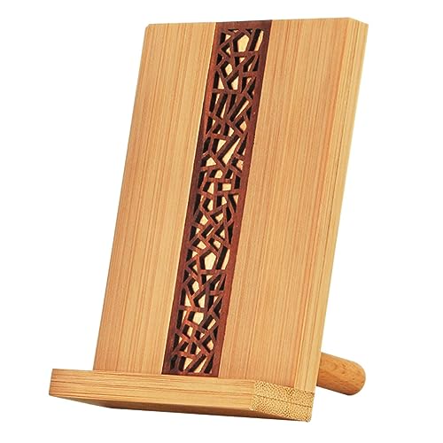 MAGICLULU 1stk Handyhalter Telefonständer Aus Holz Selber Bauen Telefonhalter Für Den Tisch Desktop-telefonständer Tablethalterung Für Den Schreibtisch Zelle Ladestation Bambus Universal- von MAGICLULU