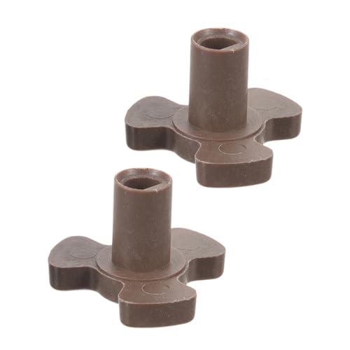 MAGICLULU 2st Halterung Für Den Drehteller Des Wellenofens Drehteller-mikrowelle Rollenführung Für Mikrowellenherde Mikrowellen-plattenspieler-ring Mikrowellenherd-roller Dark Brown Plastik von MAGICLULU