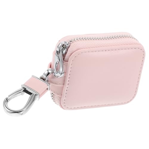 MAGICLULU Kopfhörer Fall Quadratisches Ohrhörer-etui, Tragbar Autoschlüsselkoffer Mini-kopfhörertasche Autoschlüsselhüllen Aus Leder Schlanke Geldbörse Damen Auto-fob-Fall Kunstleder Rosa MAGICLULU Kopfhörer Fall Quadratisches Ohrhörer-etui, Tragbar Autoschlüsselkoffer Mini-kopfhörertasche Autoschlüsselhüllen Aus Leder Schlanke Geldbörse Damen Auto-fob-Fall Kunstleder Rosa von MAGICLULU