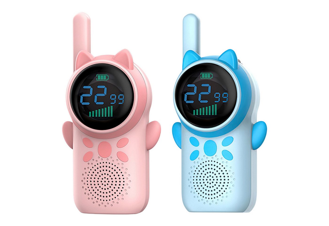 MAGICSHE Walkie Talkie Walkie Talkie Kinder Wiederaufladbare,Geschenke für Jungen Mädchen, (2-St), mit VOX, LCD Taschenlampe, Tastensperre,3-12 Jahre von MAGICSHE