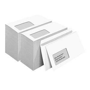 MAILmedia Briefumschläge DIN lang mit Fenster weiß selbstklebend 1.000 St. von MAILmedia