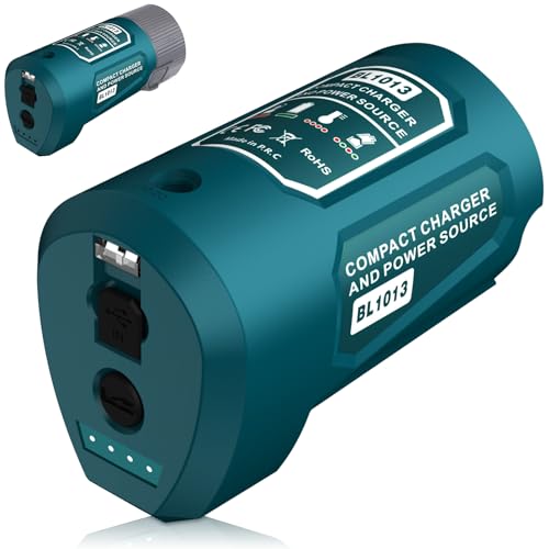 USB Adapter für Makita 12V Akku für 12V Beheizte Jacke,USB Typ-C Handy Eingang Ladegerät für Makita 12V Akku von MAKBOS