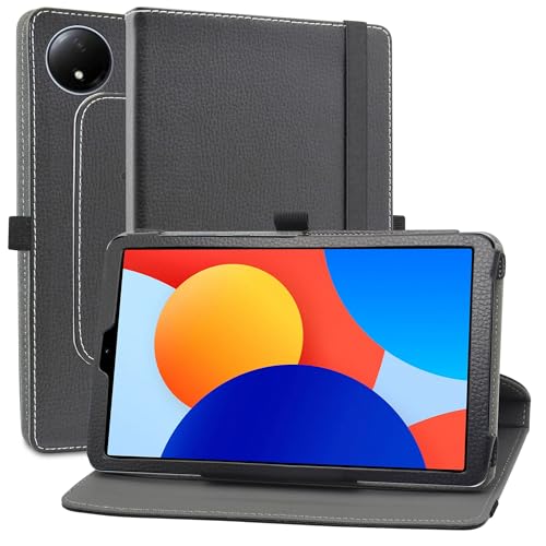 MAMA MOUTH Kompatibel mit Xiaomi Redmi Pad SE hülle,360° Drehbarer Stand Cover Premium Schutzhülle Tasche Etui mit Ständerfunktion Case für Xiaomi Redmi Pad SE 8.7 Zoll Tablet,Schwarz von MAMA MOUTH