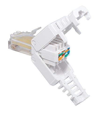 MANAX® Tool-Less RJ 45 Stecker CAT 5, CAT 6 für UTP Kabel - werkzeuglose Montage - 5 Stück von MANAX