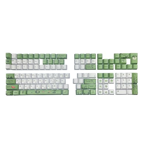 MARCBUSE Ergonomische OEM-Tastenkappen, koreanische Tastenkappen für 61/64/68/75/87/98/104/108 Tastatur-Enthusiasten für verbessertes Tippen von MARCBUSE