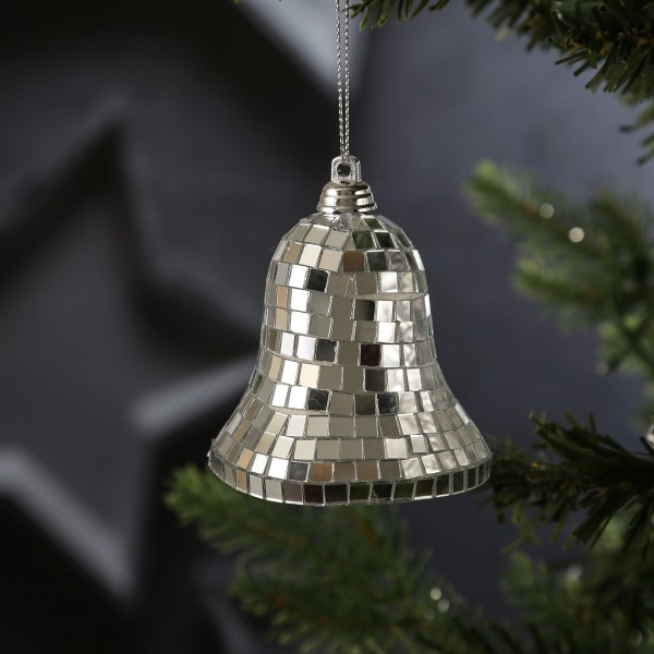 Christbaumschmuck Glocke - Weihnachtsbaumschmuck im Discokugel Look... von MARELIDA