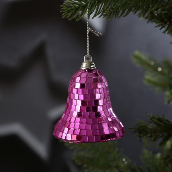 Christbaumschmuck Glocke - Weihnachtsbaumschmuck im Discokugel Look... von MARELIDA