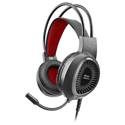 Mars Gaming Gaming MH120, Gamer-Kopfhörer SuperBass+Flexible Mic, Lightweight, AIR Tech mediano schwarz von Mars Gaming