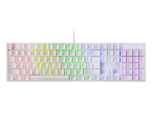 MARSGAMING Gaming MK422 Weiß, Mechanische Tastatur RGB, Antighosting, Mechanischer Switch Braun, US Sprache, MK422WBRUS von MARSGAMING