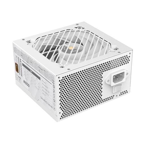 MARSGAMING MPB650SI, PC-ATX-Netzteil 650W, 7 Jahre Garantie, 80Plus Bronze 230V, 90% Effizienz, SI Extreme Silence Lüfter mit Kupferkern, AI2-RPM-, DC-DC- und SMD-Technologien, Weiß von Mars Gaming