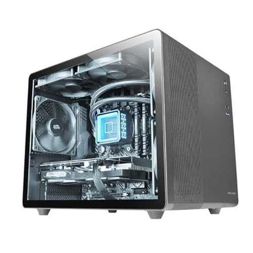 Mars Gaming MC-MPRO Schwarz, Professionelles Kompaktes Micro-ATX-Gehäuse, Volles Seitenfenster Gehärtetem Glas, 3X 120mm Lüfter, Volles Mesh-Seitenteil von MARSGAMING