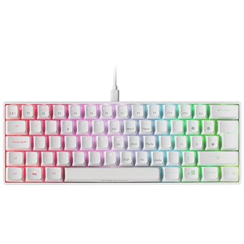 Mars Gaming MKMINIWBES, Ultra-Kompakte Mechanische Tastatur, Full RGB Chroma, Schalter OUTEMU PRO Blau, Weiß, Spanisch Sprache von MARSGAMING