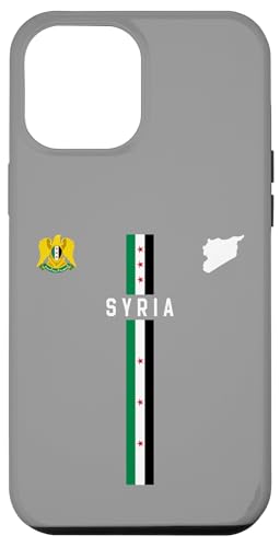 Hülle für iPhone 12 Pro Max Syrien Flagge, Silhouette Karte von Syrien, Wappen 2025 von MASH MOSH