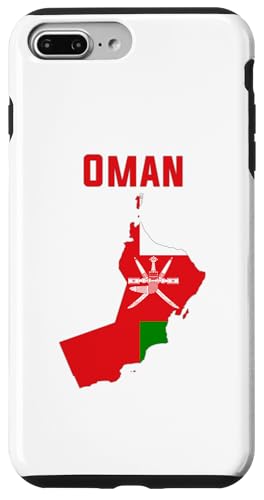 Hülle für iPhone 7 Plus/8 Plus Oman-Flagge auf der Innenseite der Karte von Oman von MASH MOSH