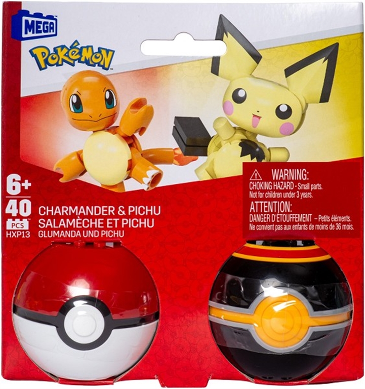 MATTEL MEGA Pokéball Collection Glumanda, Pichu von MATTEL