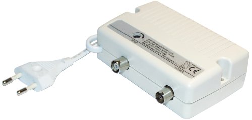 Transmedia FP1L Antennenverstärker (Pegelsteller, Netzteil, Verstärkung 25dB, Pegelsteller 0-10dB, Frequenzbereich 40-862MHz) von MAXTRACK