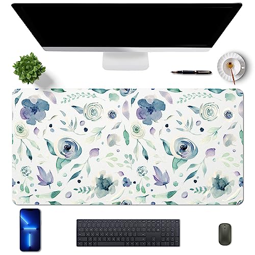 MAYCARI Schreibtischunterlage 80x40 cm PU Leder Rutschfeste Schreibtischmatte Office Mauspad Große Unterlagenmatte für Laptop Personalisierter Tischunterlage von MAYCARI