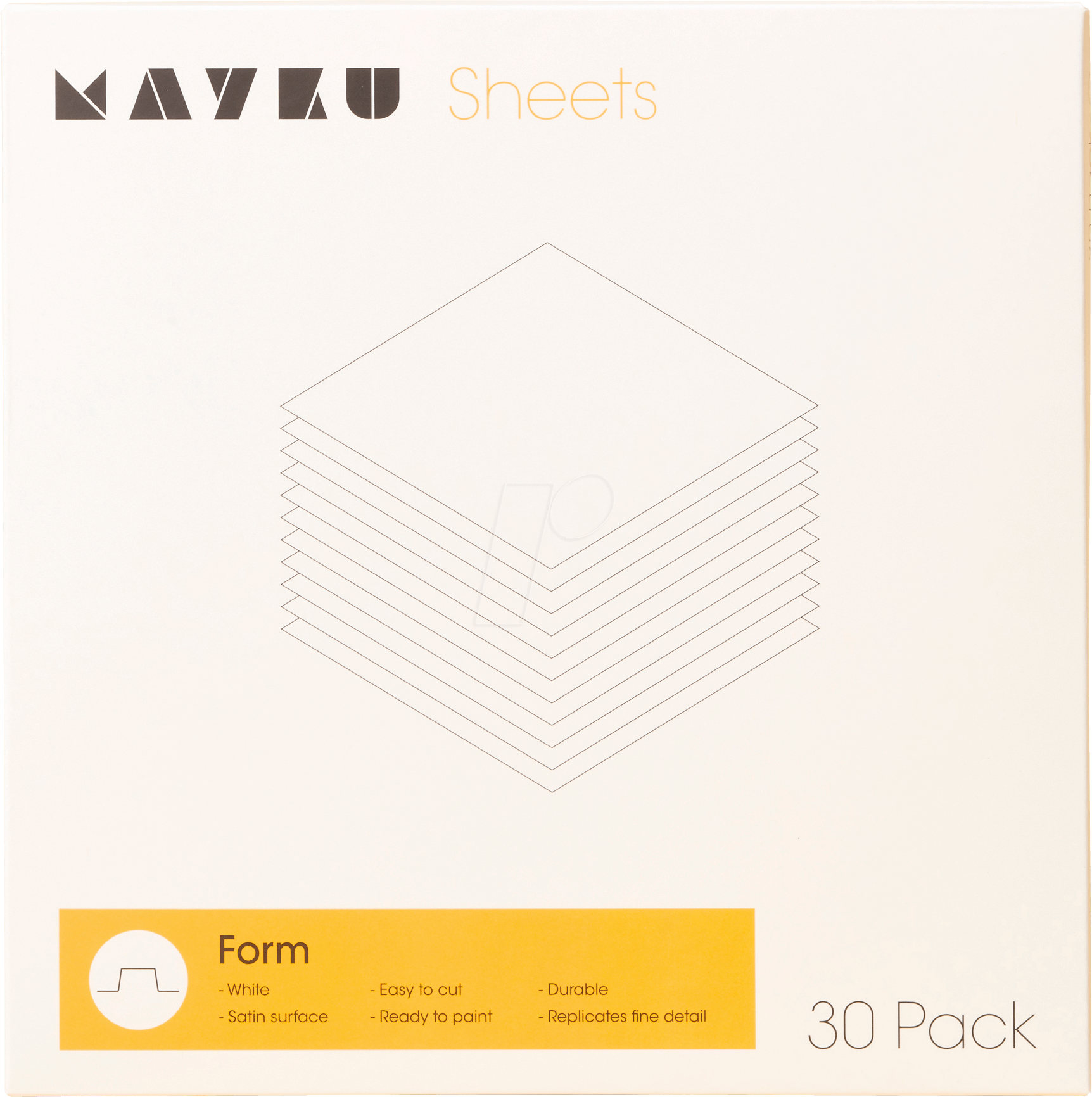 MAYKU FORM - 3D Druck, Folie, 30er-Pack, Form von MAYKU