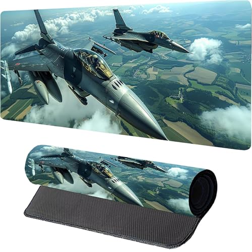 GrüN Mousepad XXL 1500 x 800mm, KäMpfer Gaming Mauspad, Schreibtischunterlage mit Rutschfester Gummibasis, Gaming Mauspad Verbessert Präzision und Geschwindigkei, Mouse Pad für Pc Zubehör 6-5122 von MAYUPEOU